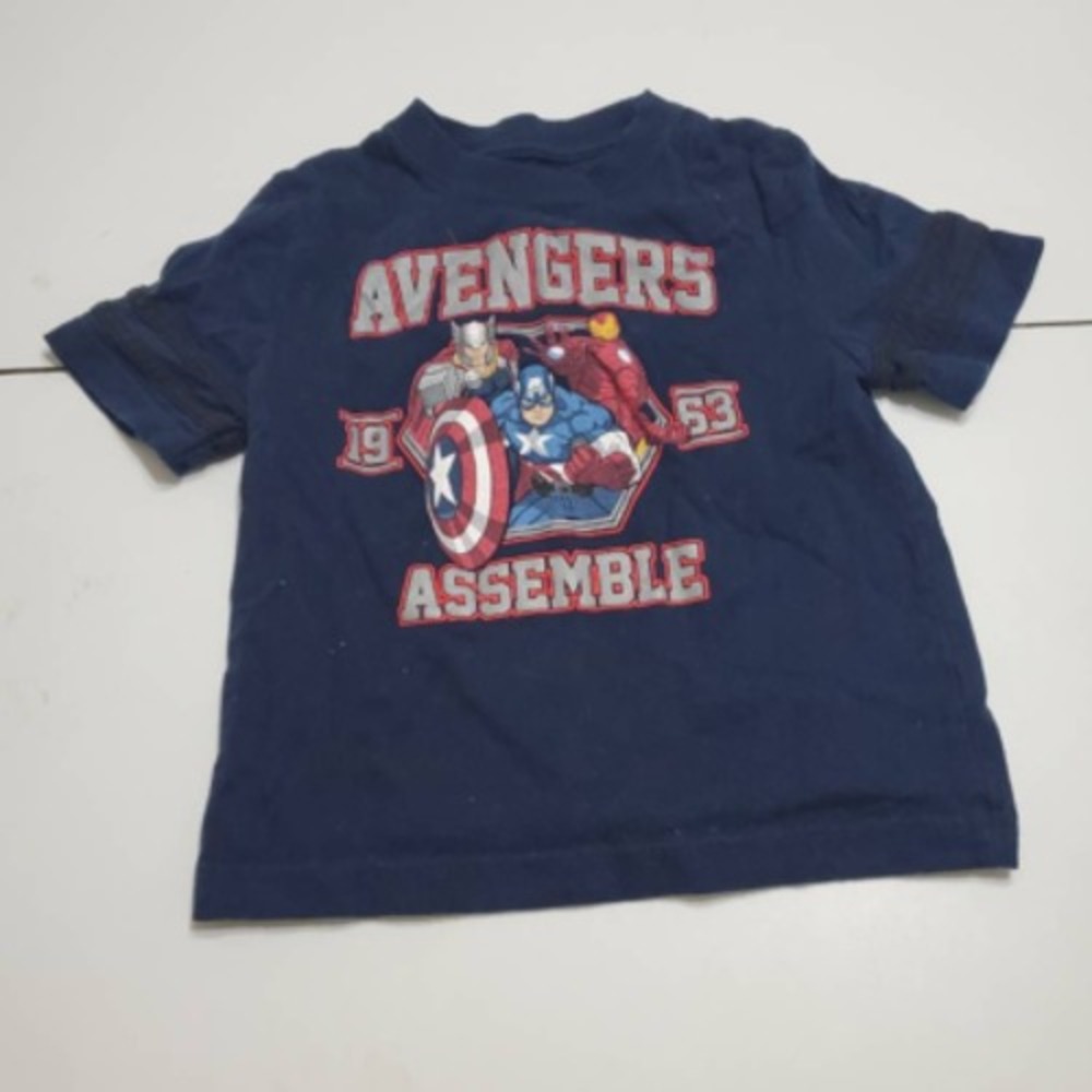 Marvel Avengers Assemble 1963 Epic Threads Boys Graphic T-Shirt Navy Crew Neck 4